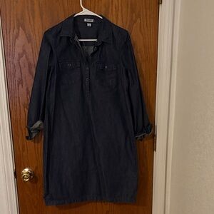 Old Navy Indigo Denim Shirt Dress